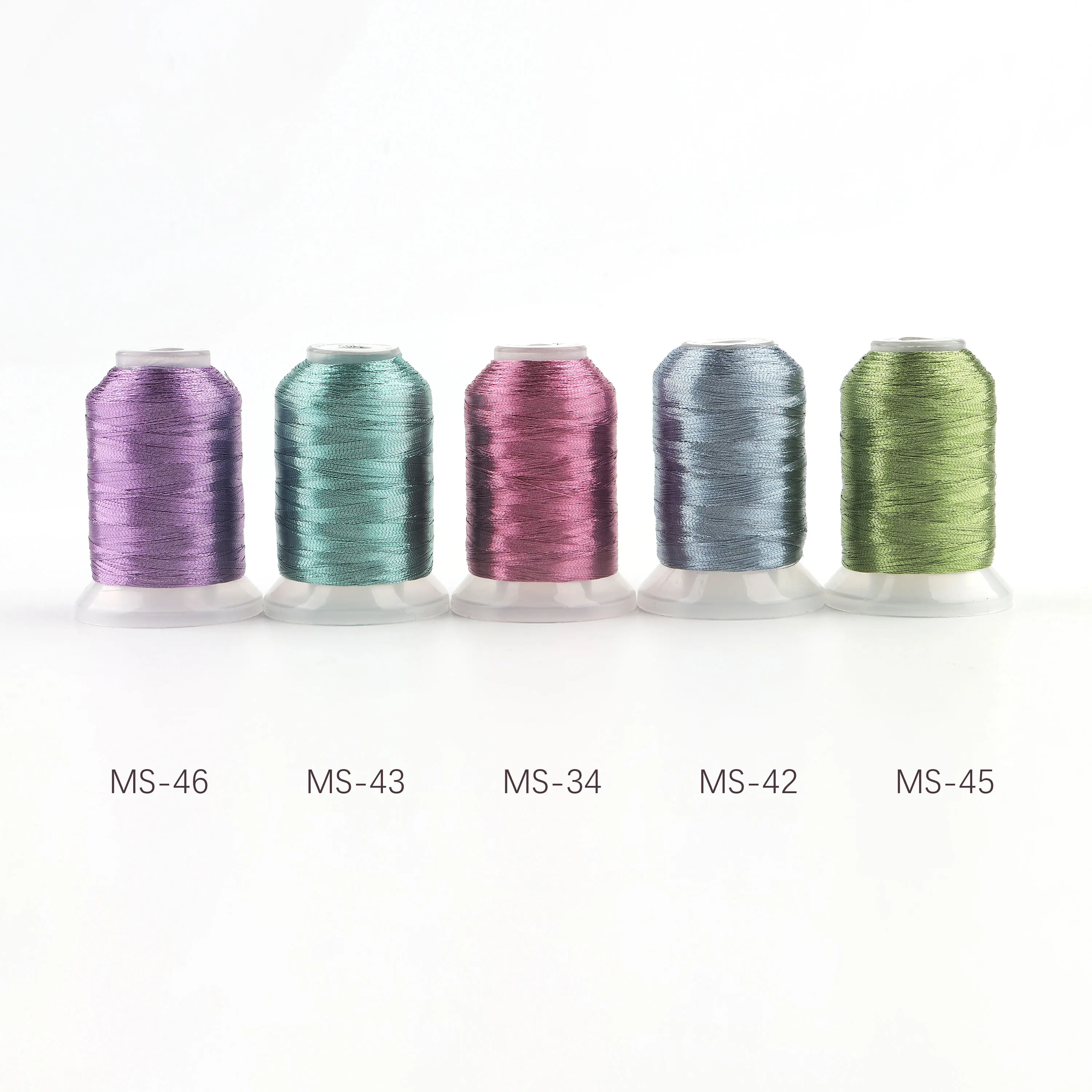 25-Color Metallic Embroidery Thread Set