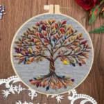 Flower Tree Landscape Cross Stitch Kit