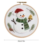 DIY Snowman Embroidery Kit DIY Snowman Embroidery Kit