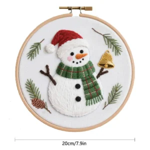 DIY Snowman Embroidery Kit