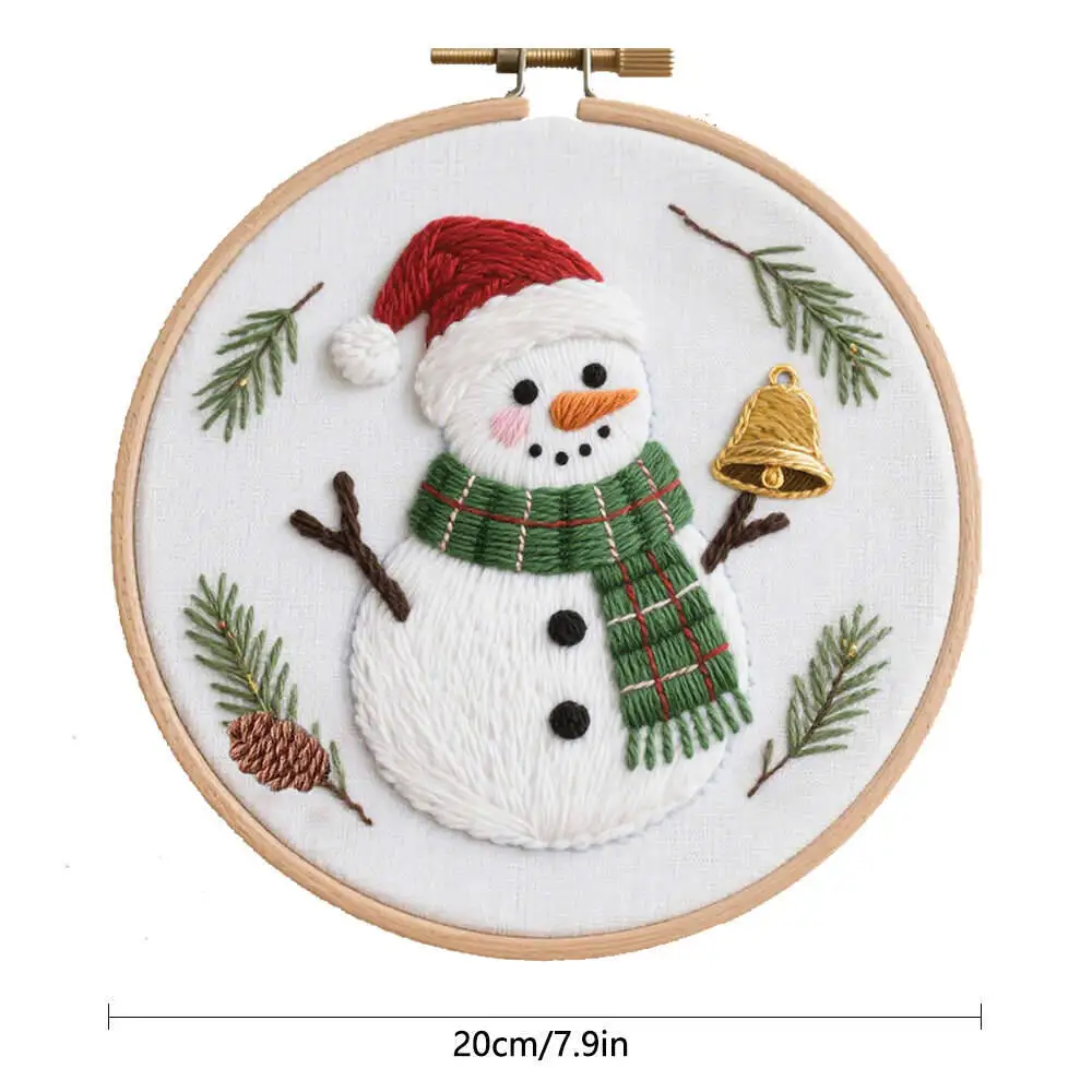 DIY Snowman Embroidery Kit