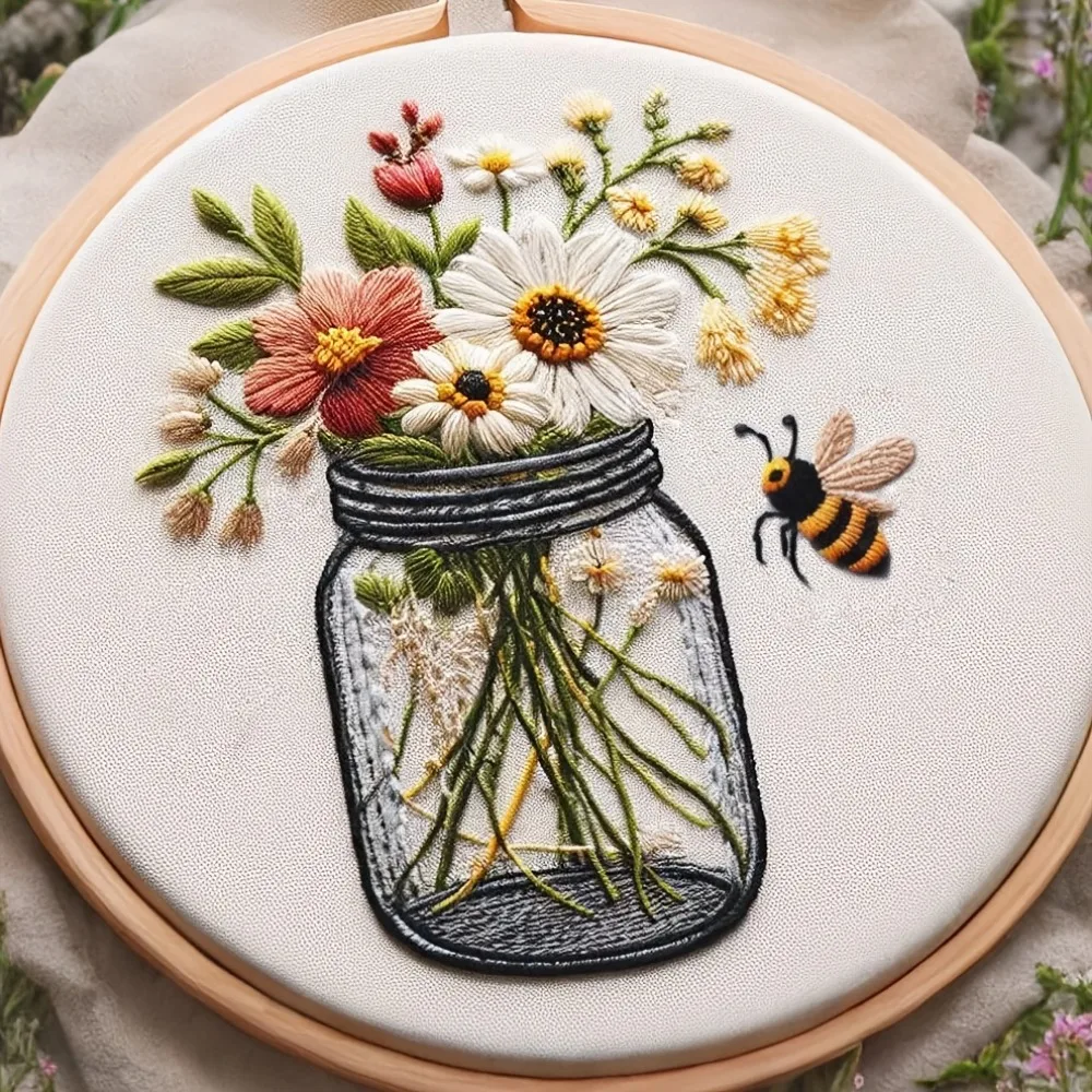 Spring and Summer Embroidery Kit for Adults