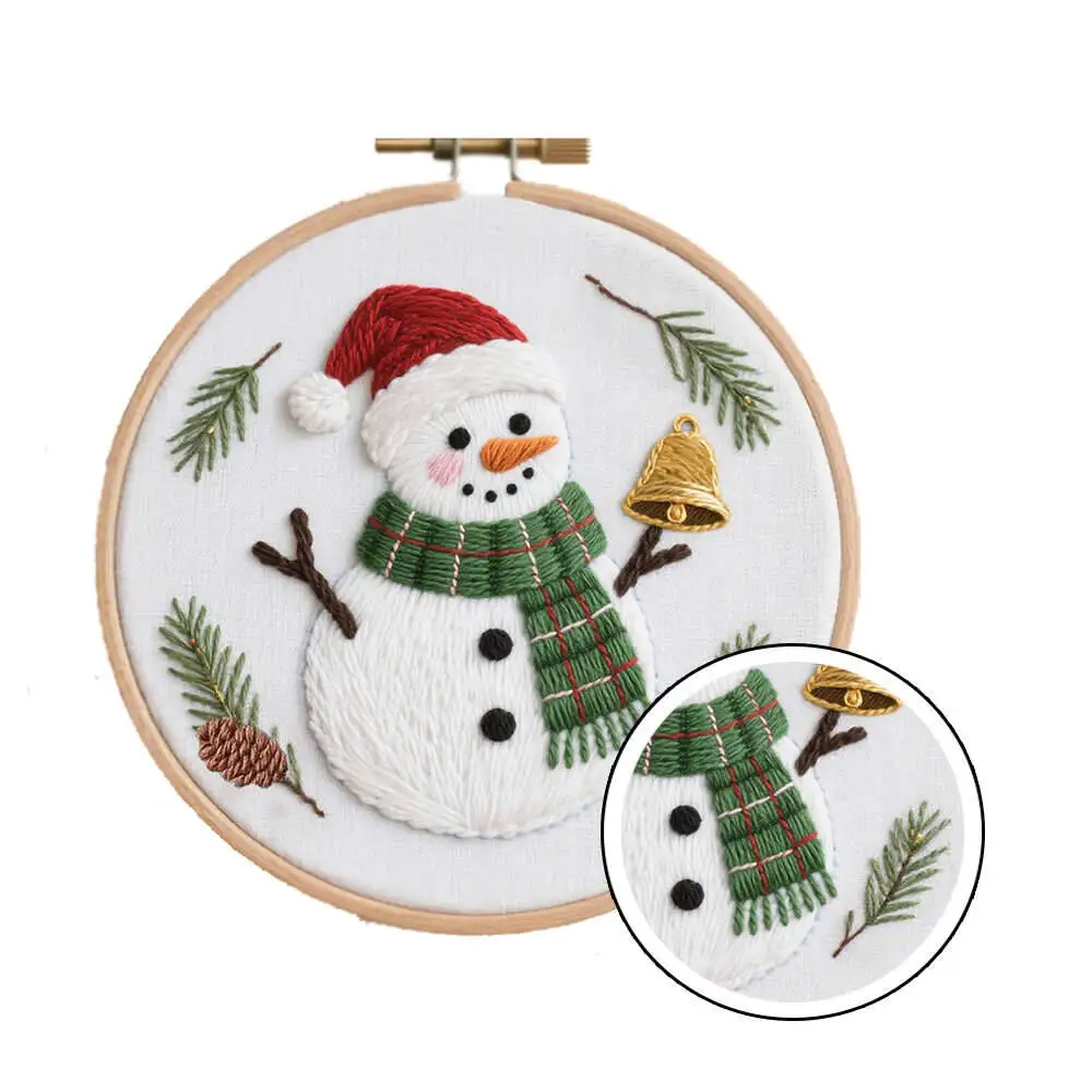 DIY Snowman Embroidery Kit