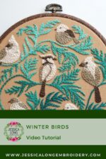 Winter Birds Embroidery Kit