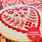 Nordic Heart Embroidery Kit