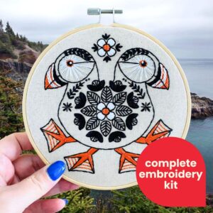 Modern Bird Embroidery Kit