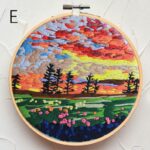 Northern Lights Landscape Embroidery Kit
