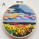 Northern Lights Landscape Embroidery Kit