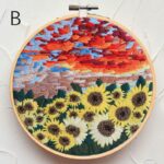 Northern Lights Landscape Embroidery Kit