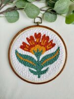 Scandi Floral Punch Needle Embroidery Kit