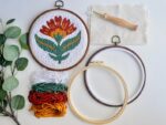 Scandi Floral Punch Needle Embroidery Kit