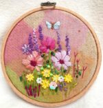Cosmos & Foxgloves Embroidery Kit