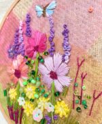 Cosmos & Foxgloves Embroidery Kit