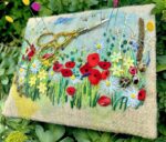 Poppy Meadow Pincushion Embroidery Kit