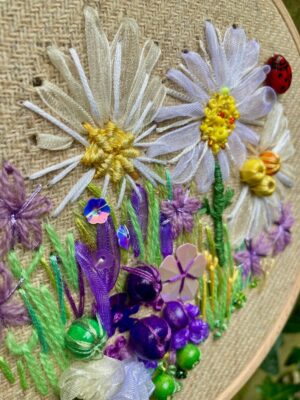 Daisies & a Ladybird Embroidery Kit