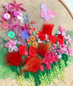 Create a vibrant floral masterpiece with the Pinks & Poppies Embroidery Kit. Complete DIY set with threads, beads, needles & full instructions.