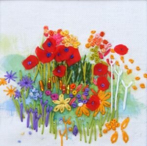 Harvest Poppies Embroidery Kit