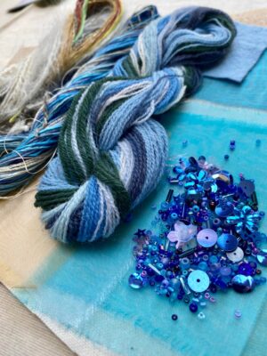 Play Around Embroidery Pack in Blues