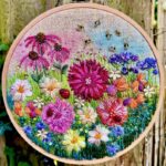 Garden Party Embroidery Kit