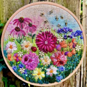 Garden Party Embroidery Kit