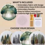 Modern Tree Embroidery Kit