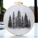 Modern Tree Embroidery Kit