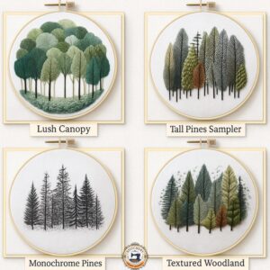 Modern Tree Embroidery Kit