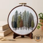 Modern Tree Embroidery Kit