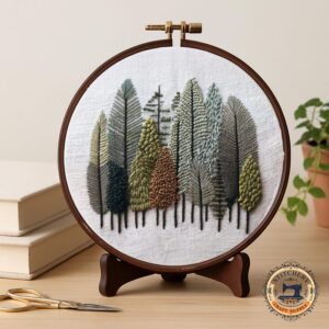 Modern Tree Embroidery Kit