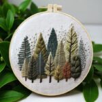 Modern Tree Embroidery Kit