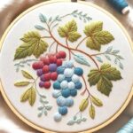 Grapes & Leaves Embroidery Kit