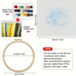 Floral Cat Embroidery Kit