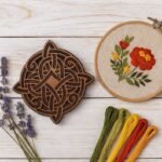 Celtic Wooden Magnetic Needle Case