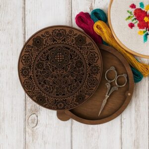 Scissors & Needle Case with Magnetic Lid