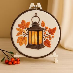 Autumn Lantern Embroidery Kit