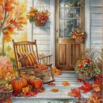 Autumn Porch Cross Stitch Kit