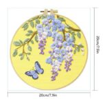 Wisteria and Butterfly Embroidery Kit