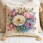 Floral Pillow Embroidery Kit