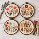 Floral Embroidery Kit Set
