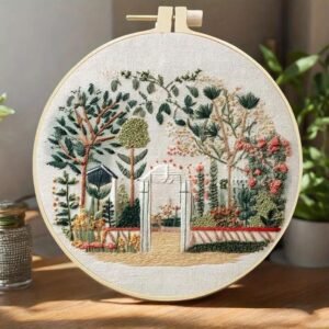 Flower Cottage DIY Embroidery Kit