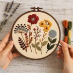 Floral Embroidery Kit Set