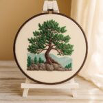 Pine Landscape Embroidery Kit