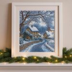 Winter Village Cross Stitch Kit