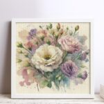 Floral Pillow Embroidery Kit