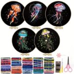 Floral Jellyfish Embroidery Kit