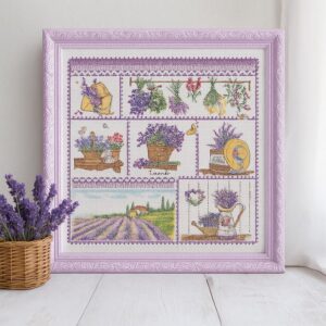 Lavender Field Cross Stitch Kit