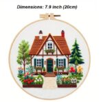 Cozy Cottage Floral Embroidery Kit