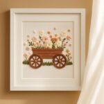 Floral Wagon Embroidery Kit