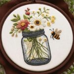 Bee & Wildflower Embroidery Kit
