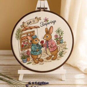 Bunny Embroidery Kit for Beginners